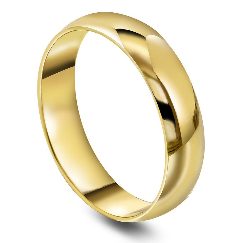 Giftering i 585 gult gull | 5 mm bredde