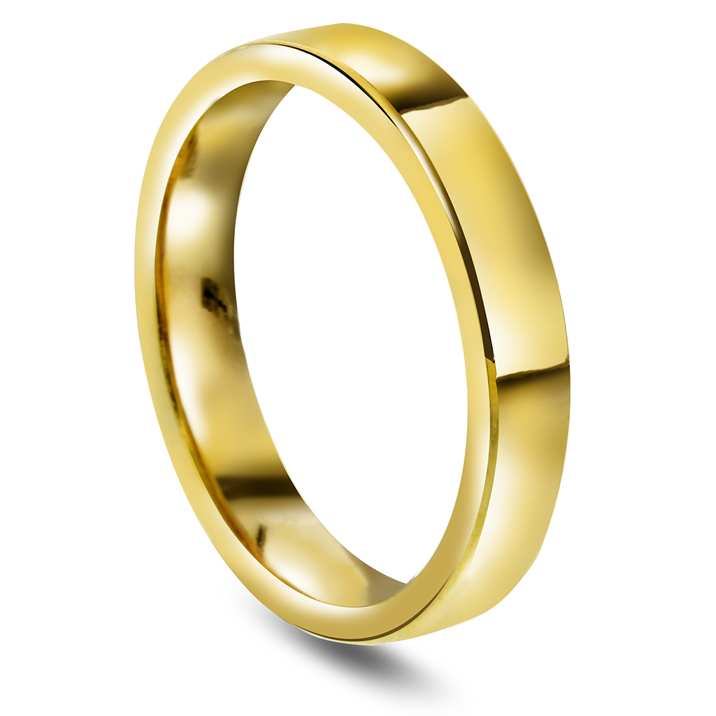 Giftering i 585 gult gull | 4 mm bredde