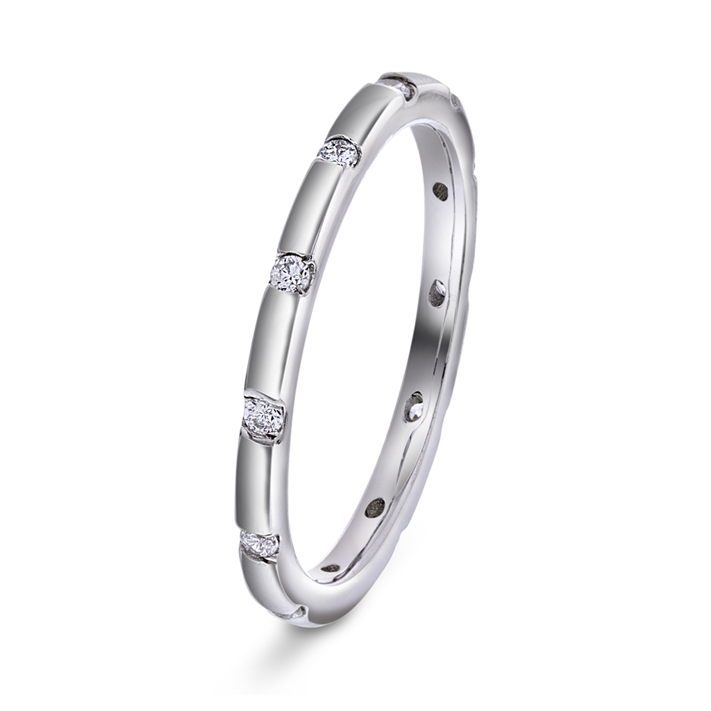 Pan Jewelry, Ring i 925 sølv med zirkonia