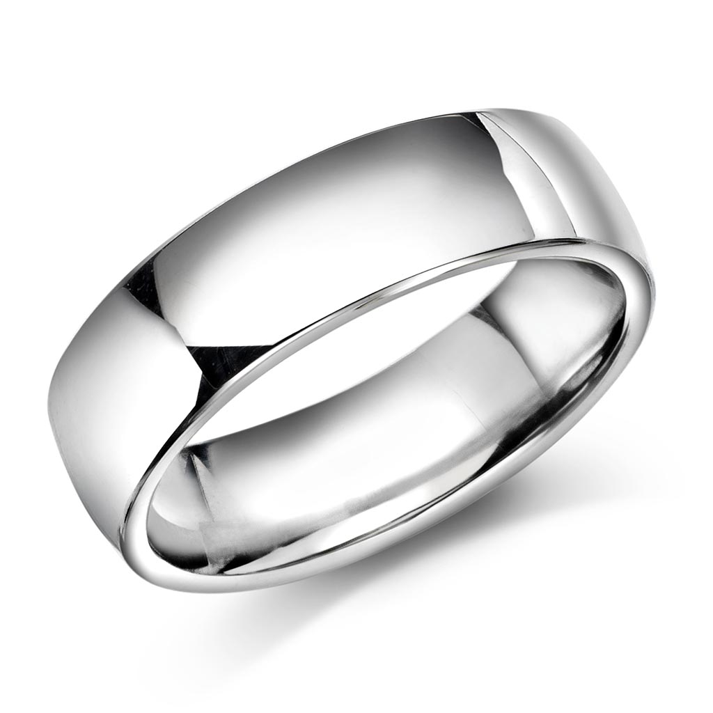 Giftering i 925 sølv | 6 mm bredde