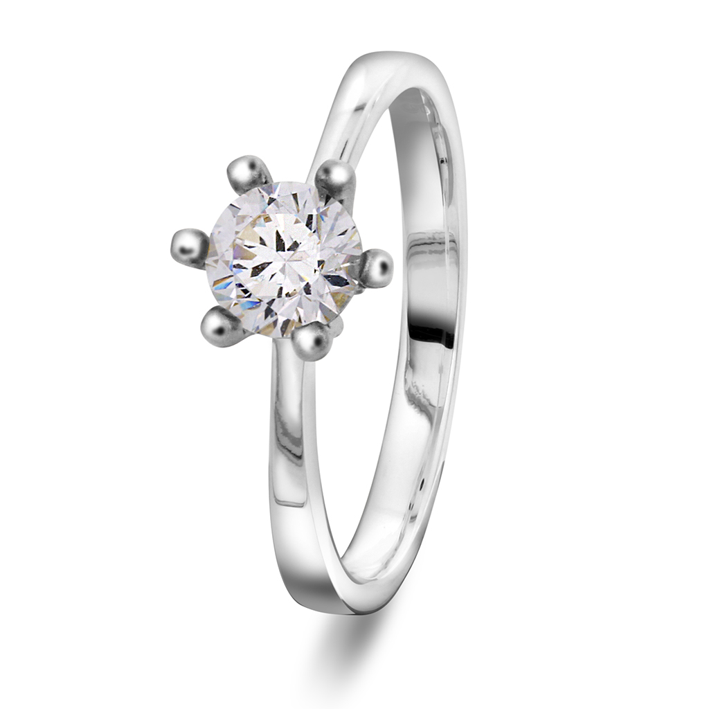 Pan Jewelry, Ring i 925 sølv med zirkonia