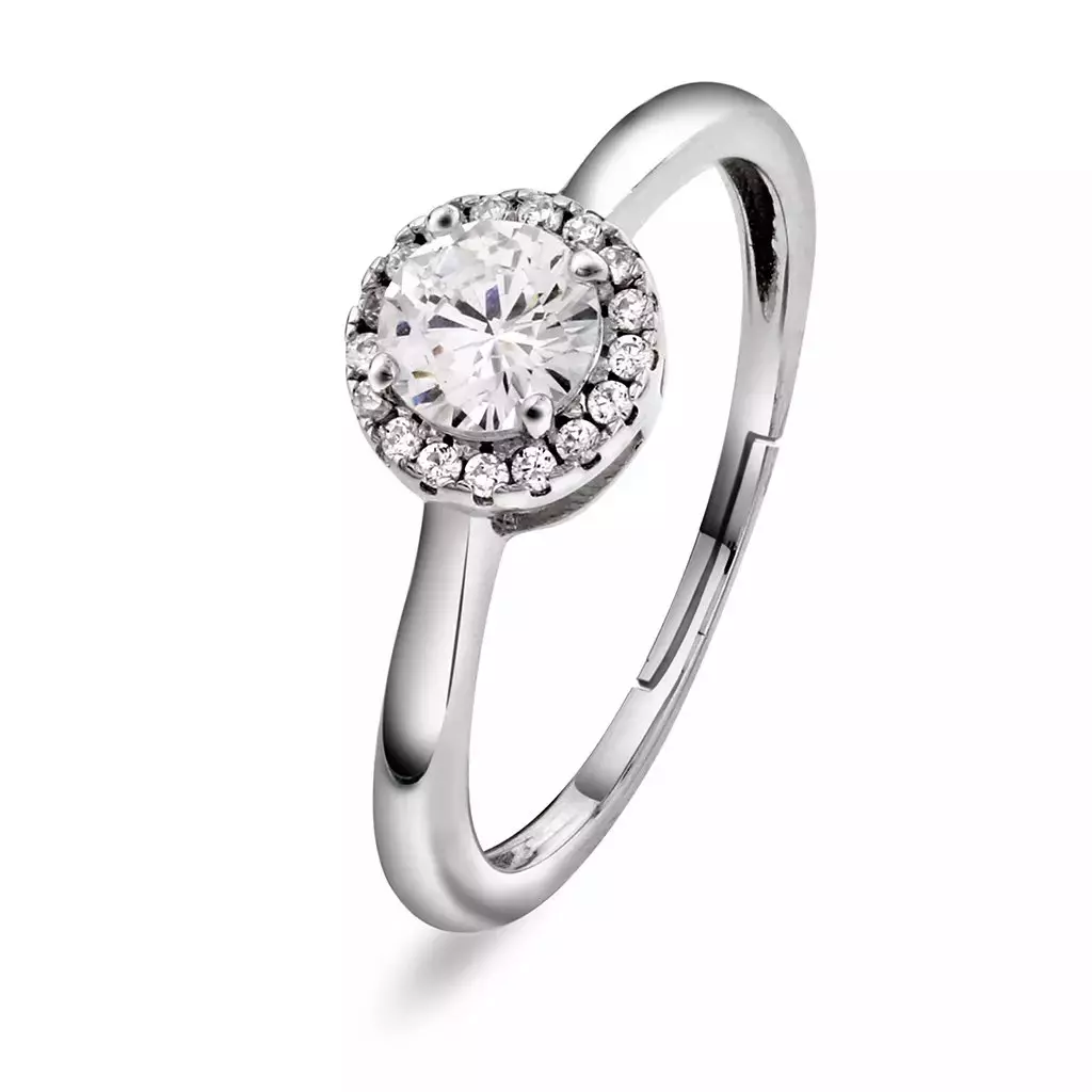 Pan Jewelry ring i 925 sølv med zirkonia