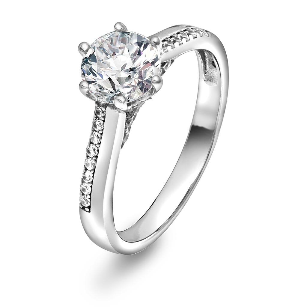 Pan Jewelry, Ring i 925 sølv med zirkonia