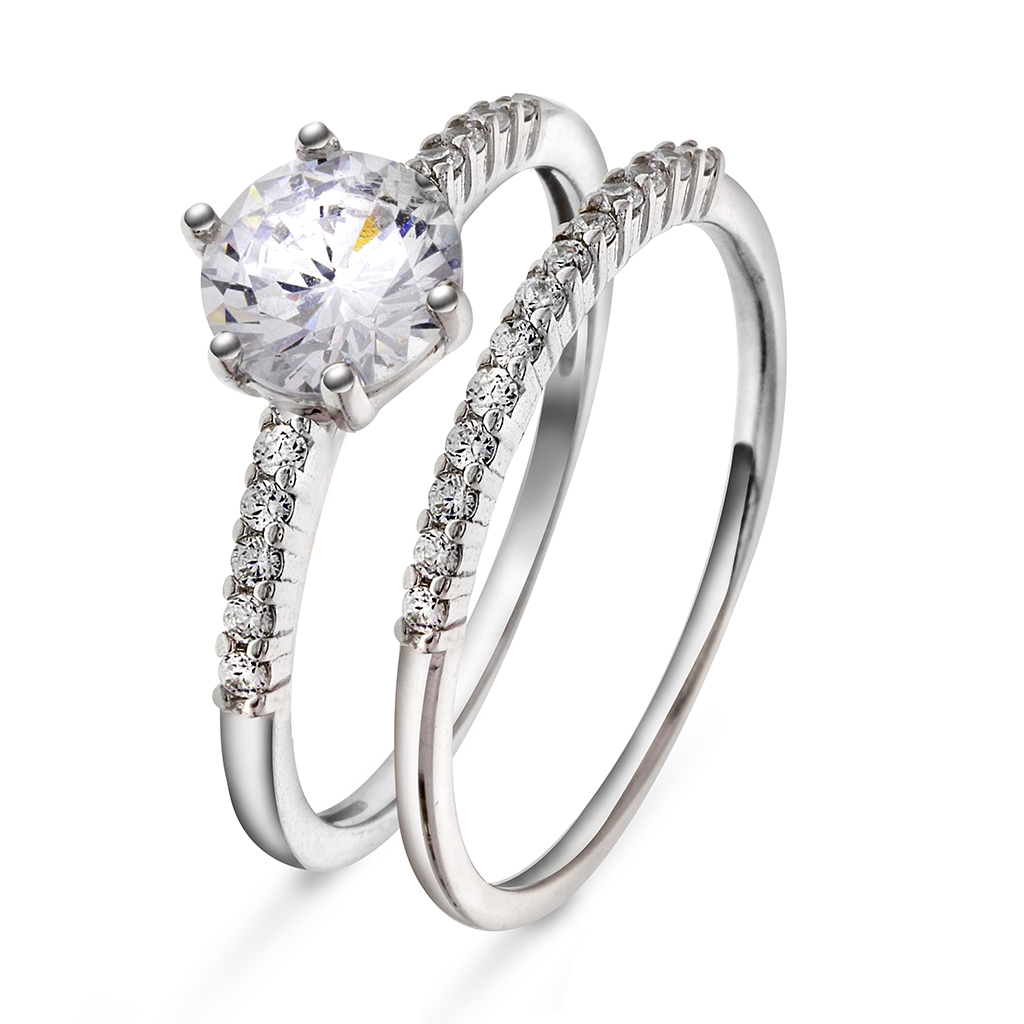 Pan Jewelry, Ring i 925 sølv med zirkonia