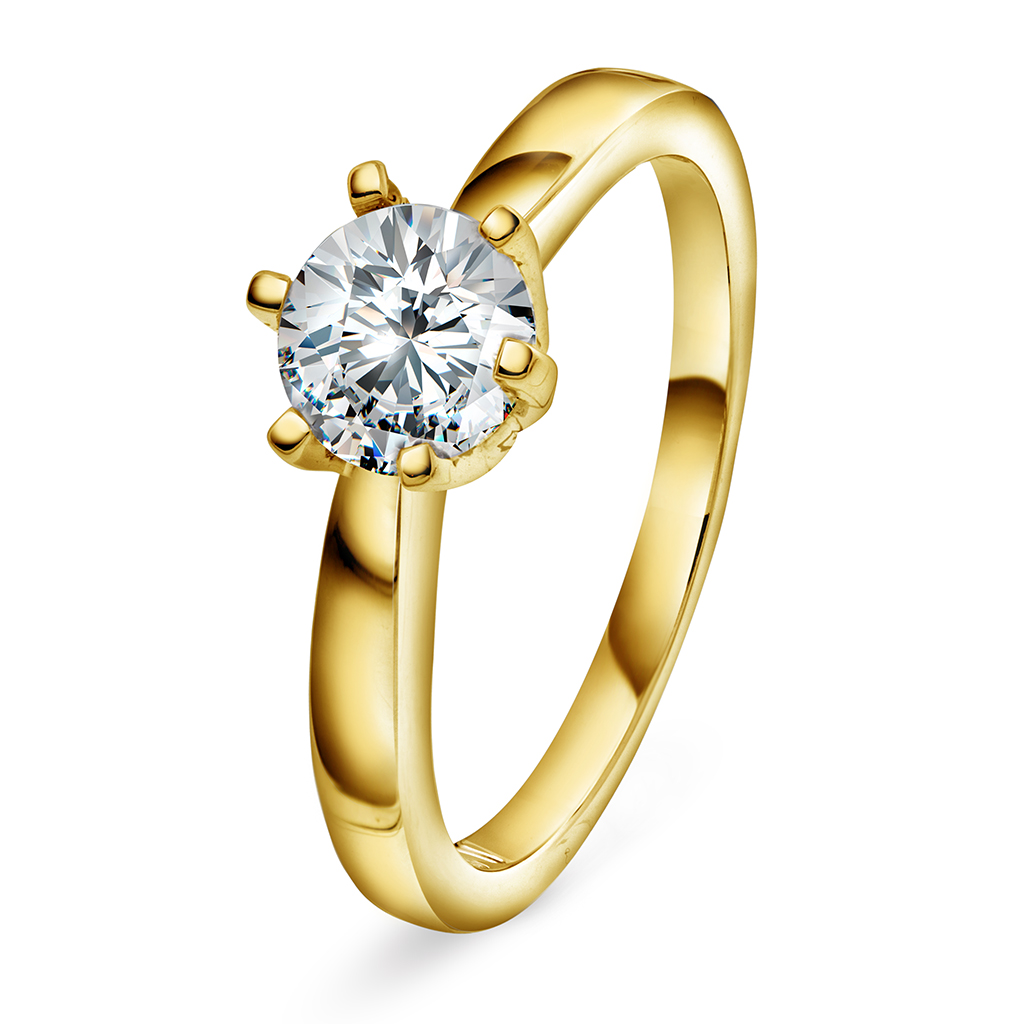 Olivia diamantring i 585 gult gull 1,00 ct