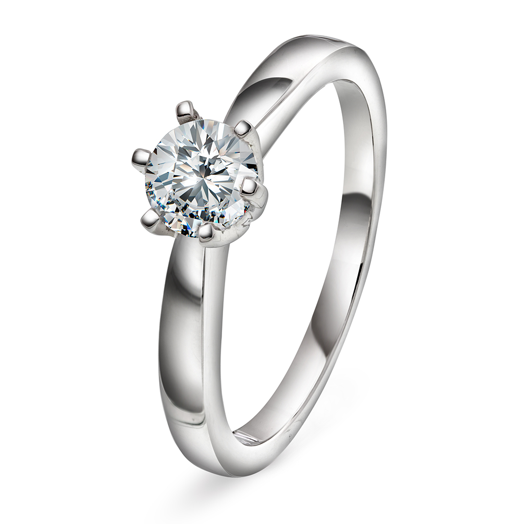 Olivia diamantring i 585 hvitt gull 0,50 ct