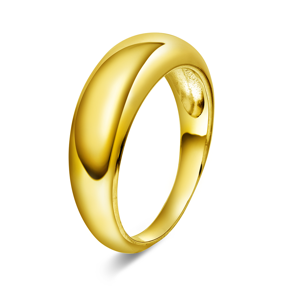 Ring i 925 forgylt sølv