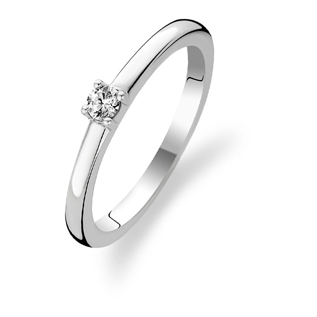 Ti Sento, Ring i 925 sølv med zirkonia
